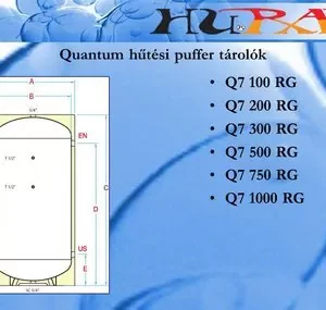 Quantum Q7100RGF QUANTUM HŰTÉSI PUFFERTÁROLÓ 100L Q7100GF FALI